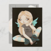 Carte Postale FAIRY GOTH pluie d'éclairs de tempête (Devant / Derrière)