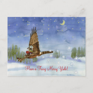 Carte postale Fairy Hawk Yule
