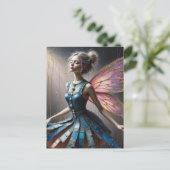 Carte Postale Fairy in a Denim Dress (Debout devant)
