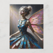 Carte Postale Fairy in a Denim Dress (Devant)