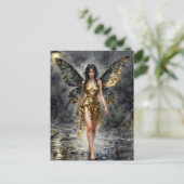 Carte Postale Fairy in a Gold Dress (Debout devant)