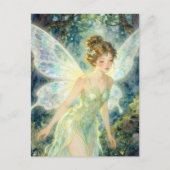 Carte Postale Fairy in a Green Dress (Devant)