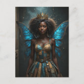 Carte Postale Fairy in an Upcycled Dress (Devant)