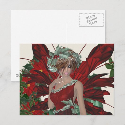 Carte postale Fairy Noël (Devant / Derrière)
