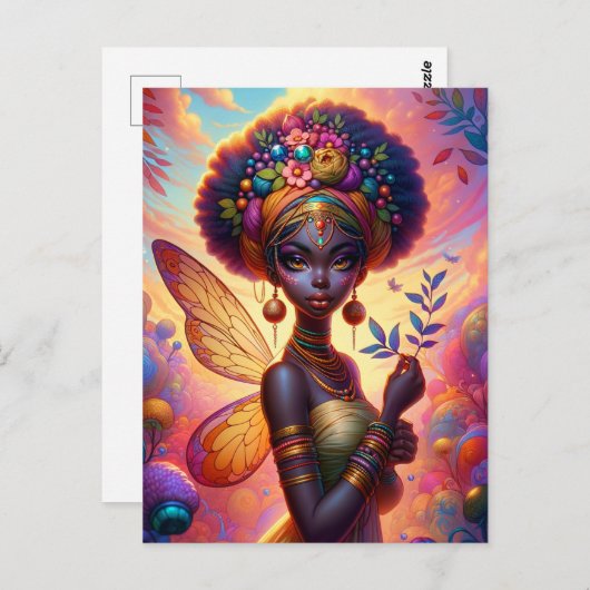 Carte Postale Fairy nubien (Devant / Derrière)