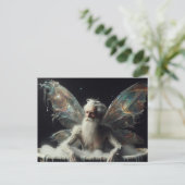 Carte Postale Fairy Old Man prend un bain de bulle (Debout devant)