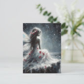 Carte Postale Fairy on a Seaside Cliff in a White Dress (Debout devant)