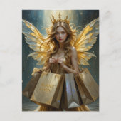 Carte Postale Fairy on a Shopping Spree (Devant)