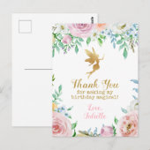 Carte Postale Fairy Party Thank You Post Cards (Devant / Derrière)
