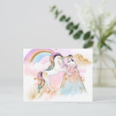 Carte Postale Fairy Princess Unicorn (Debout devant)