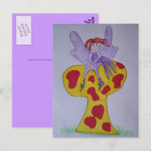 Carte Postale fairy Purple (Devant / Derrière)