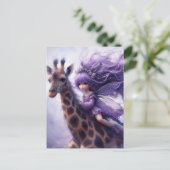 Carte Postale Fairy Rides a Giraffe (Debout devant)