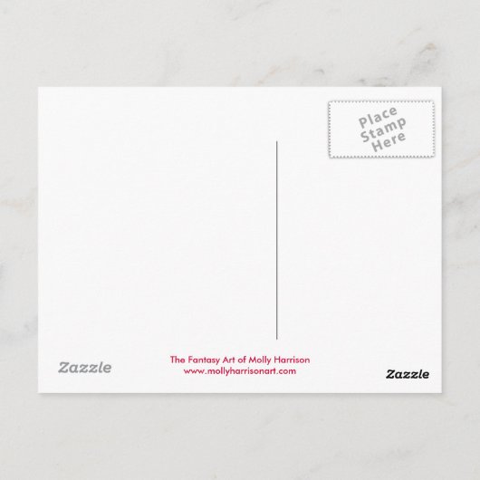 Carte postale Fairy Rose de nuit (Dos)