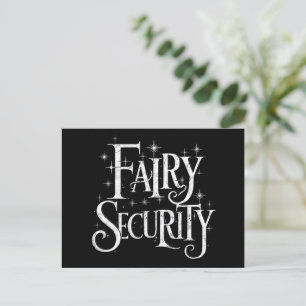 Carte Postale Fairy Security Drôle Costume d'Halloween