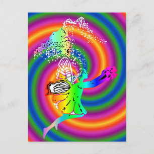 Carte Postale fairy swirl