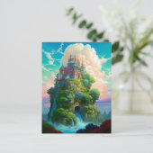 Carte Postale Fairy Tale Castle Imaginaire Art (Debout devant)