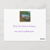 Carte Postale Fairy Tree House par Harmony (Dos)