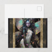 Carte Postale Fairy Woman Imaginaire Art (Devant / Derrière)