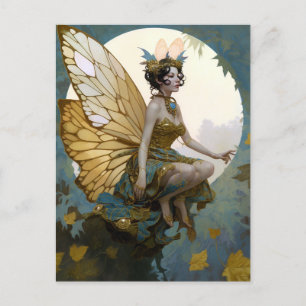 Carte Postale Fairy Woman Imaginaire Art