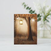 Carte Postale Fairytale Fairy Tale Forest Tree and Lampe (Debout devant)