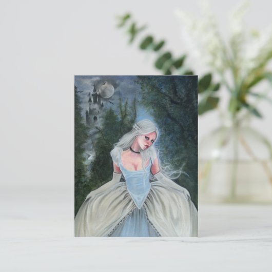 Carte Postale Fairytale Princess Castle slipper en verre POSTCAR (Debout devant)
