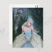 Carte Postale Fairytale Princess Castle slipper en verre POSTCAR (Devant / Derrière)