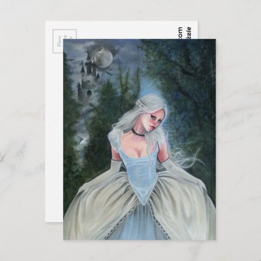 Carte Postale Fairytale Princess Castle slipper en verre POSTCAR (Devant / Derrière)