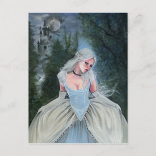 Carte Postale Fairytale Princess Castle slipper en verre POSTCAR
