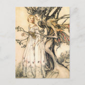 Carte postale Fairytale Princess et Tree Elf (Devant)
