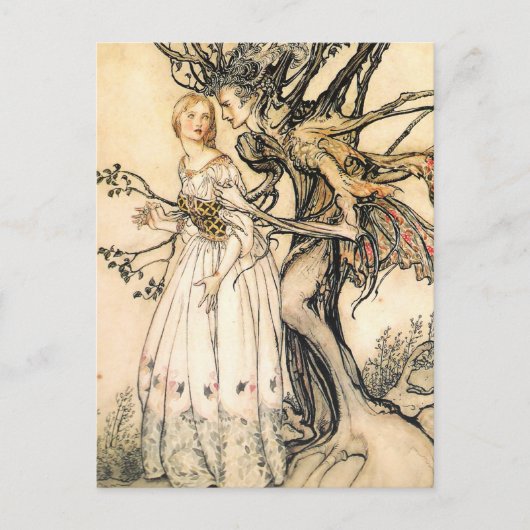 Carte postale Fairytale Princess et Tree Elf (Devant)