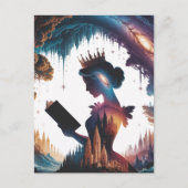 Carte Postale Fairytale Queen Reading (Devant)