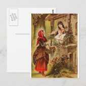 Carte Postale Fairytalesque. La Belle au Bois Dormant et Cendril (Devant / Derrière)