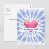 Carte Postale Fais ce qui est juste (Devant / Derrière)