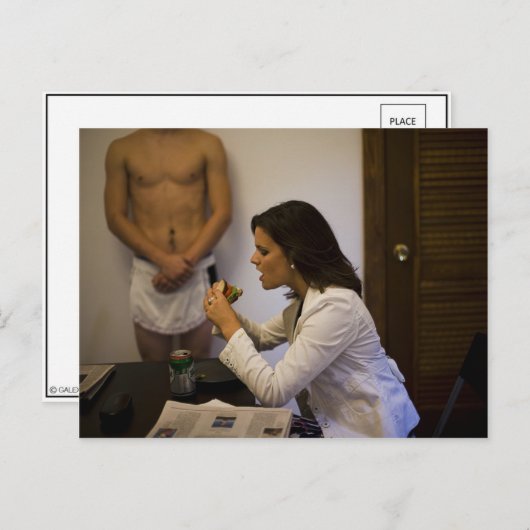 CARTE POSTALE FAIS DE MOI UN SANDWICH (Devant / Derrière)