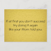 Carte Postale Fais-le comme ta mère t'a dit (Devant)