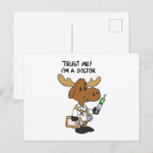 Carte Postale Fais-moi confiance ! je suis un docteur | choisir  (Devant / Derrière)