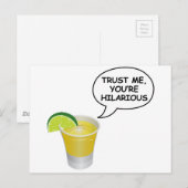Carte Postale Fais-moi confiance -Tequila (Devant / Derrière)