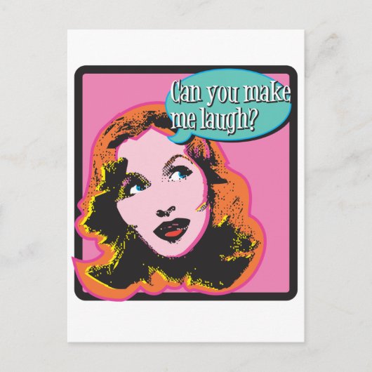 Carte Postale Fais-moi rire (Devant)