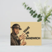 Carte Postale Fais-moi un sandwich (Debout devant)