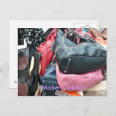 Carte Postale Fais un voeu ! (Devant / Derrière)