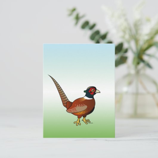 Carte Postale Faisan commun (Debout devant)