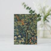 Carte Postale Faisan d'arbre boisé William Morris (Debout devant)