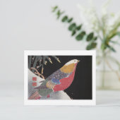 Carte Postale Faisan d'or dans la neige, Jakuchū (Debout devant)