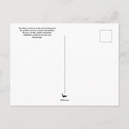 Carte Postale Faisée avec Bumblebee bébé (Dos)