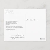 Carte Postale Faisons ce changement de date Mariage (Dos)