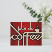 Carte Postale faisons du café ! (Debout devant)