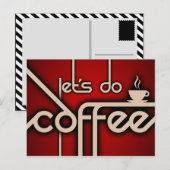 Carte Postale faisons du café ! (Devant / Derrière)