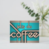 Carte Postale faisons du café (Debout devant)