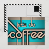Carte Postale faisons du café (Devant / Derrière)