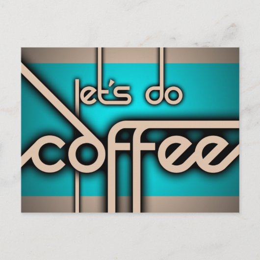 Carte Postale faisons du café (Devant)